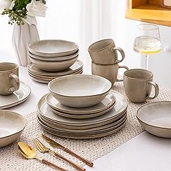 AmorArc Ceramic Dinnerware Sets,Handmade Reactive