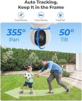 Reolink E1 Outdoor PoE 4K PTZ Security Camera 3X Optical Zoom Motion Spotlights view 2