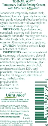 Miracle Toenail Soft Cream 60% UltraAloe 28.3g Temporary Nail Softening view 2
