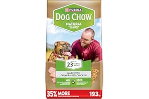 Dog Chow Dry Dog Food, Natural Farm-Raised Chicken - 19.3 kg Bag