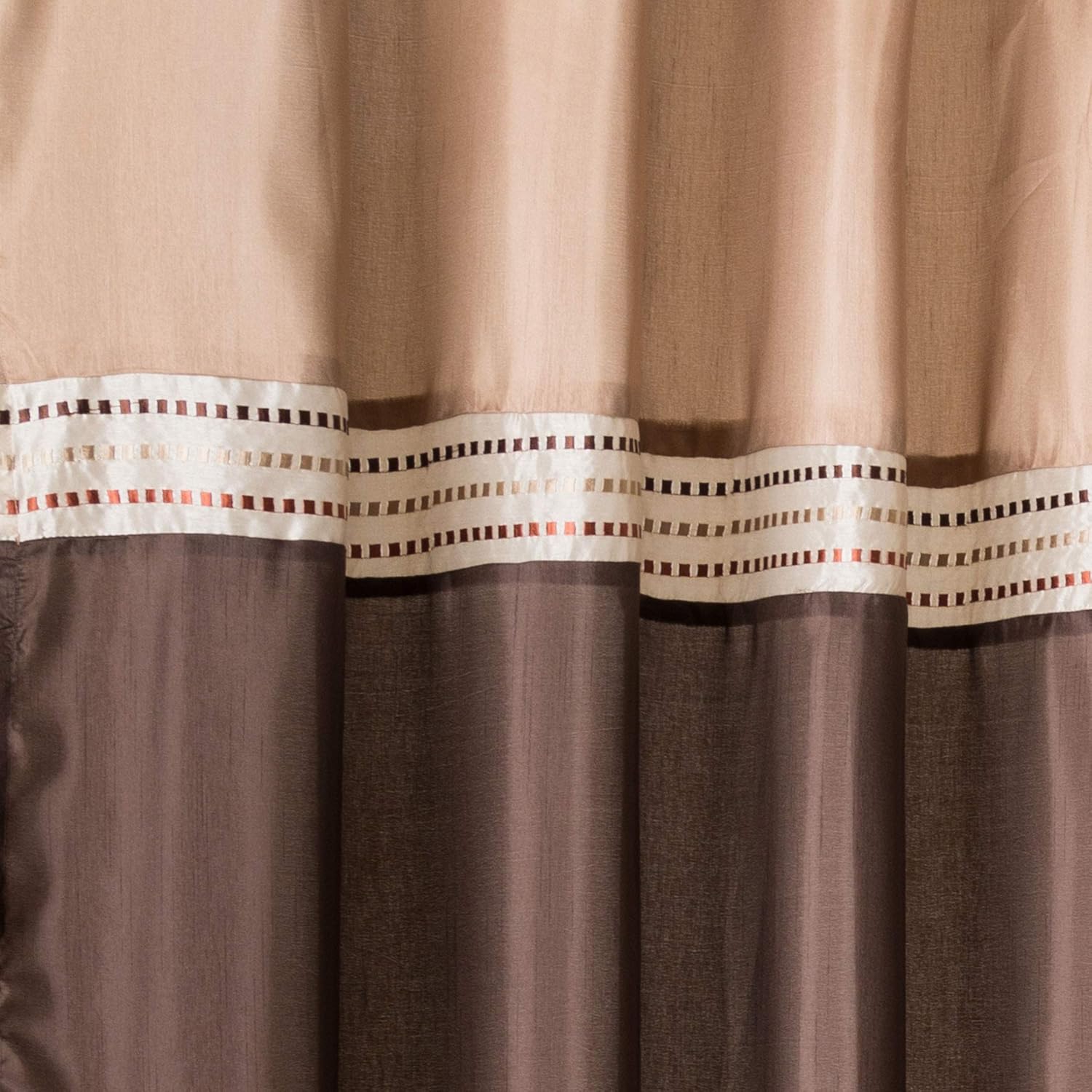 Lush Decor Terra Shower Curtain 72 By 72 Inch Brown Beige