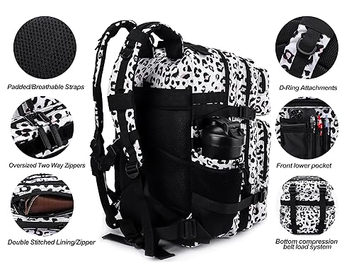 LHI Military Tactical Backpack for Men and Women 45L Army Days