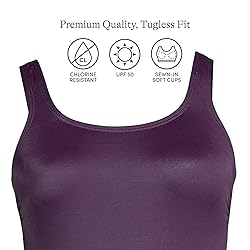 Lands' End Womens Chlorine Resistant Tugless Tank