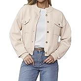 COSSEN Womens Chunky Knit Cardigan Sweater Jackets Button Down Long Sleeve Cropped Trendy Outerwear Coats