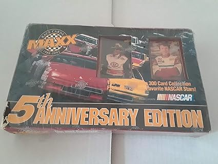 Amazon Com 1992 J R Maxx Inc Maxx Race Cards 1988 1992 5th Anniversary Edition Nascar Complete 300 Card Collection Full Color Collector Cards Out Of