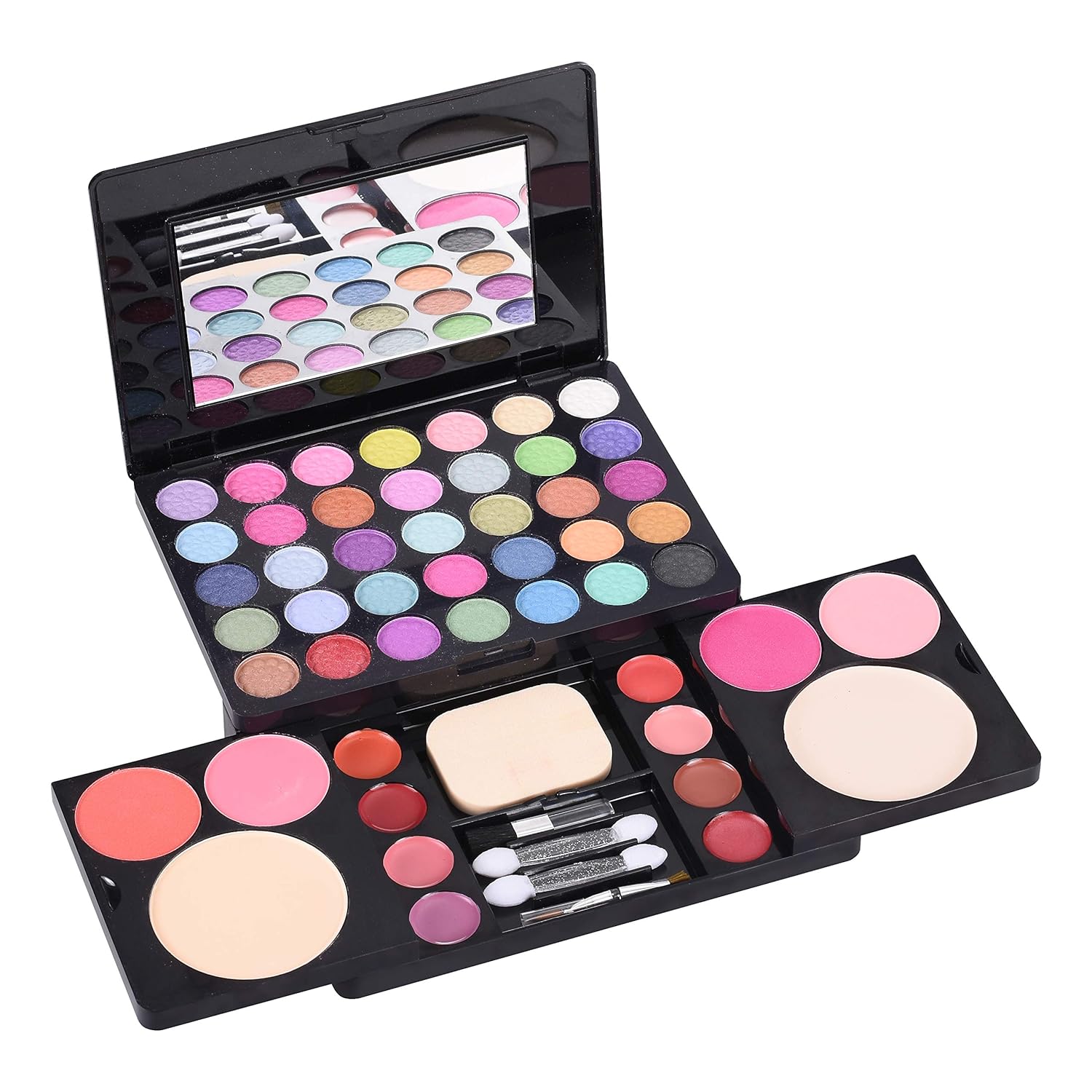 MakeupSet LidschattenPalette Schimmer LipglossRougepinsel und 51