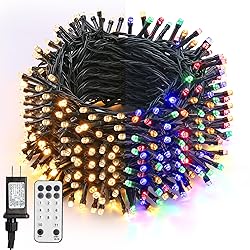 BrizLabs Christmas Lights, 180ft 500 LED Color