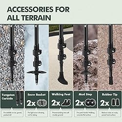 KINGGEAR Nordic Walking Stick, TP1 Hiking Poles
