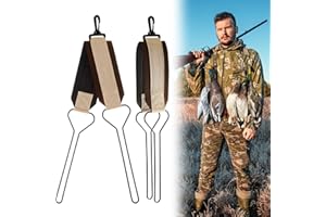 Wowangce 2 Pcs Duck Strap Duck Tote Strap Holder Metal Loop Duck Carrier Goose Birds Hanger Carrier with Heavy Duty Attachment Clip