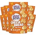 Brazi Bites Gluten-Free Brazilian Cheese Bread: Cheddar & Parmesan | Vegetarian Frozen Bread Snacks | Soy-Free | No Artificial Ingredients | No Preservatives | 11.5 oz. pouches (8-pack)