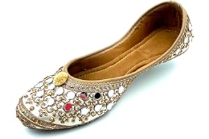 Chandrakala Bridal Mojaris for Women Flats Punjabi Jutti (WF131-P)