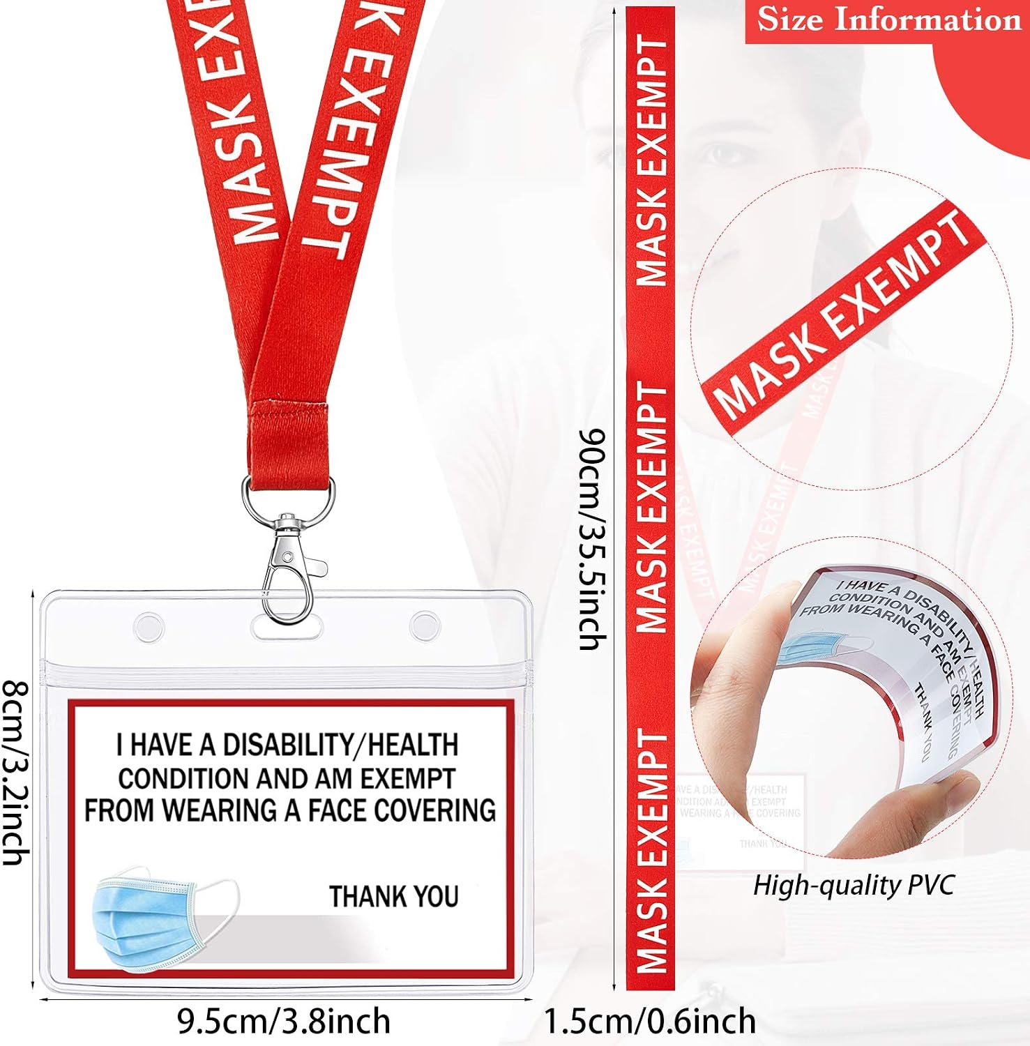 Health Exemption Card, Face Covering Exemption Travel ID Card Exemption ...