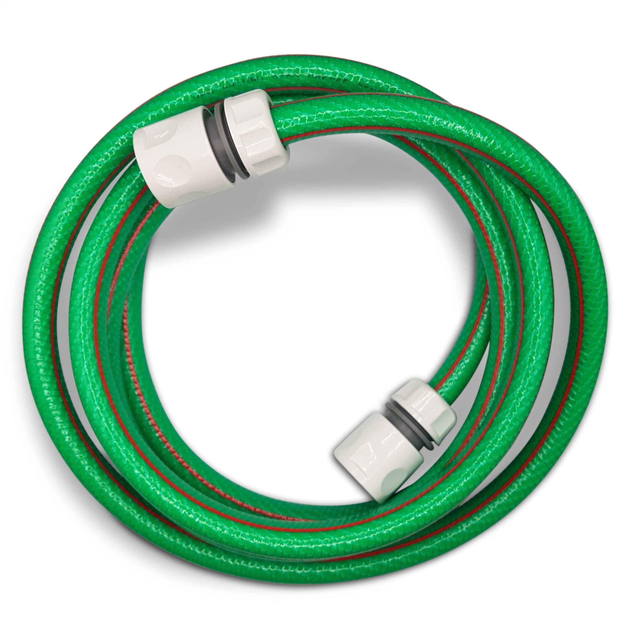 MYPURECORE Premium Garden Hose with 2 Connectors - Green Flexible 3m Pressure Hose for All Seasons - 6-Layer PVC with Durable Reinforcement - Ideal for Watering, Gardening