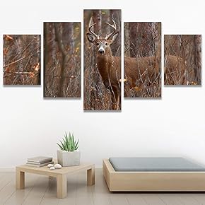 SIGNWIN 5 Panel Canvas Wall Art Modern Art...