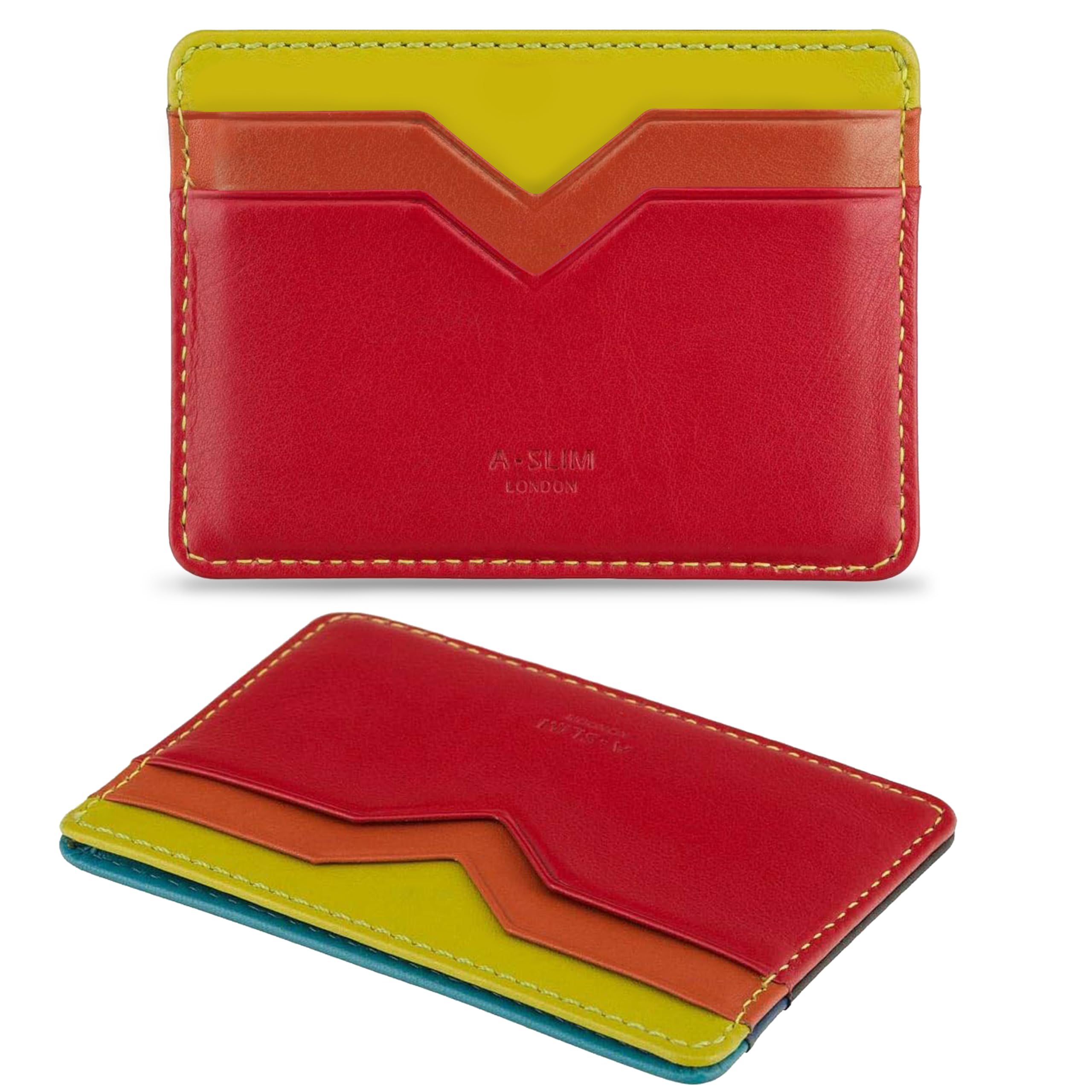 Yaiba Slim Leather Card Holder - Minimalist Front Pocket Wallet — image 1