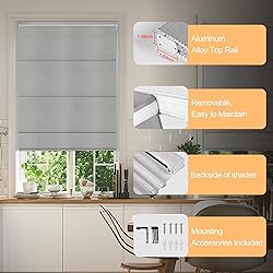 BERISSA Roman Shades for Interior Windows, Room