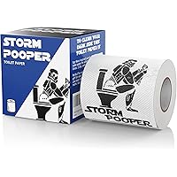 Star Wars Gifts | Star Wars Inspired Funny Toilet Paper | Storm Pooper 1-Pack Parody Stormtrooper Roll | Star Wars Bathroom D