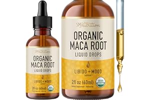 SMNUTRITION Maca Root Liquid Drops for Organic Energy Support for Women & Men | 2 Fluid Ounces | Support Hormone Balance, Mood, Energy & Fitness | Organic Maca Root for Women & Men | 4-Month Supply, 120 Servings