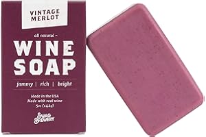 Swag Brewery Vintage Merlot WINE SOAP | Great Gift for Women, Birthdays, Wives, Men, and All Wine Lovers | All Natural + Made in USA | Funny Bath and Relaxation Accessories