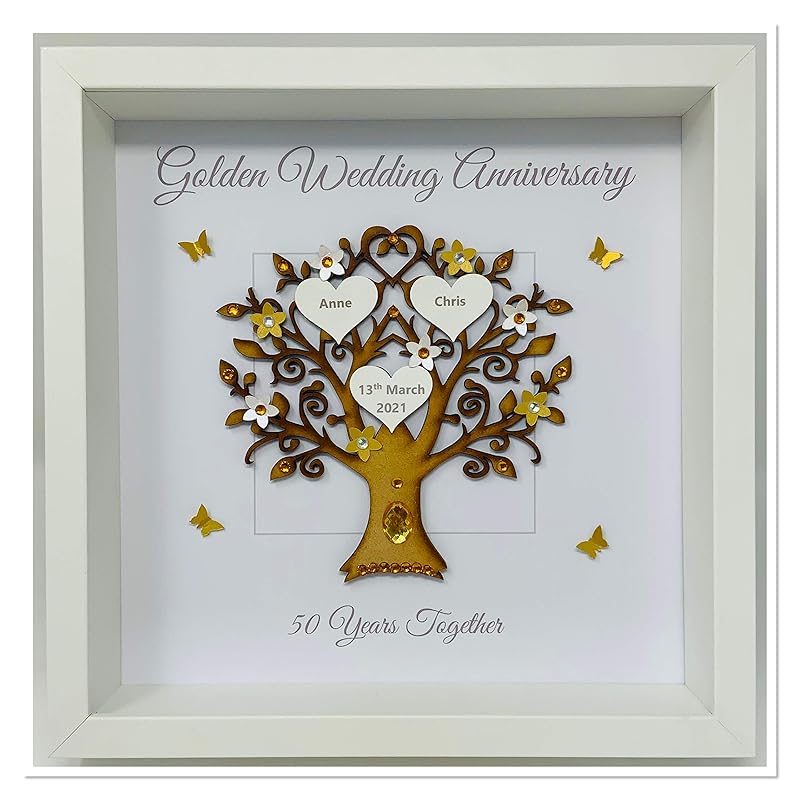 50 Years 50th Golden Wedding Anniversary Family Tree