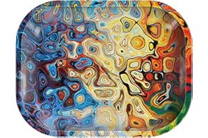 Rolling Tray “Abstract Texture” 5.5” x 7” Tobacco Smoke Accessories - Tray God