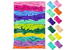 FRYTEPUYE 1000 PCS Loom Loops Potholder,Potholder Loom for Kids,Weaving Colorful Craft Flexible DIY Kit Colorful Weaving Crafts for Kids Adults Elastic Loops Only
