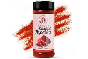 Fasori Smoked Paprika Powder 3oz Premium Ground Paprika Spice, Bold Smoky Flavor, Perfect for Cooking, BBQ & Grilling