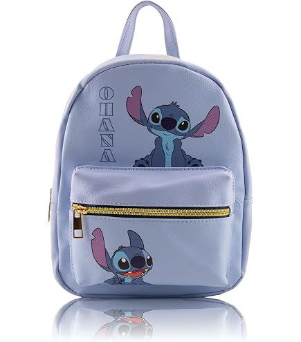 disney leather backpacks for adults Lilo and Stitch Backpack Women, Men, Unisex | Cute PU 10
