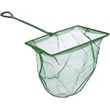 Laojbaba Green Fine Mesh Net Aquarium Fishing Net with Plastic Handle 8 Inch