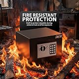 ZENO Digital Safe 6.6L with Keypad Dual Bolts Wall Mount Fire Resistant view 5
