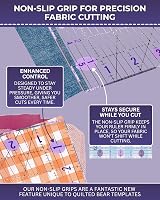 The Quilted Bear Quilting Rulers 6x24 Transparent Non-Slip Acrylic view 5