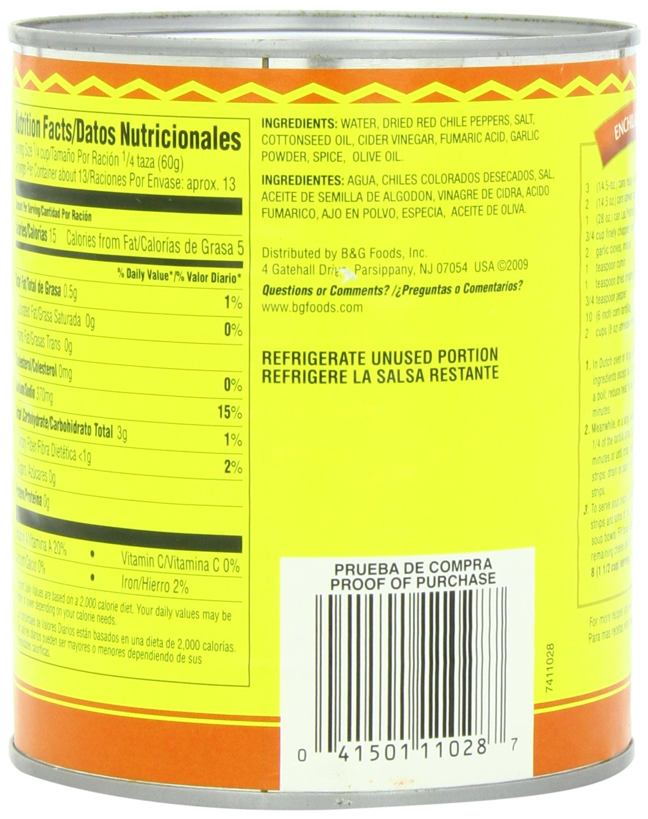 Las Palmas Enchilada Sauce, Mild, 28 Ounce (Pack of 12) Buy Online in
