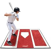 GoSports Baseball and Softball Hitting Mat for Batting Stance Practice - 6 x 4 ft
