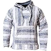 Gamboa Baja Hoodie for Men and Women Mexican Drug Rug Mens Poncho Sweater Beach Surf Pullover