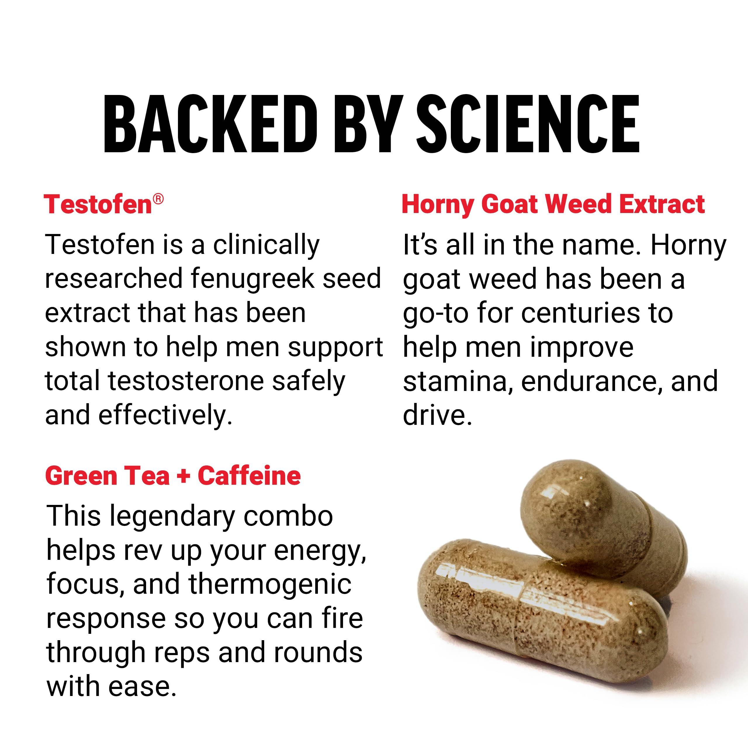 Force Factor Test X180 Ignite Total Testosterone Booster for Men with Fenugreek Seed and Green Tea Extract to Build Lean Muscle, Boost Energy, and Improve Performance, 60 Count