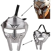 Bhartiya Handicrafts MF Doom Mask Gladiator Dr Doom Face Mask Roman Viking Fantasy Helmet Maximus Gladiators Arena Movie Prop Party Cosplay Costume (Gladiator Mask)
