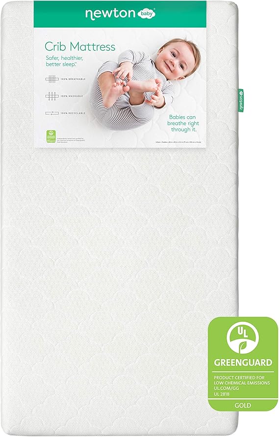 Newton Baby Crib Mattress and Toddler Bed 100 Breathable Proven to Reduce Suffocation Risk