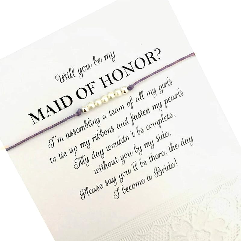 thank you for asking me to be your maid of honor