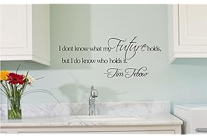 DECALGEEK I don't know what my Future holds, but I do know who holds it. -Tim Tebow Vinyl wall art Inspirational quotes and saying home decor decal sticker