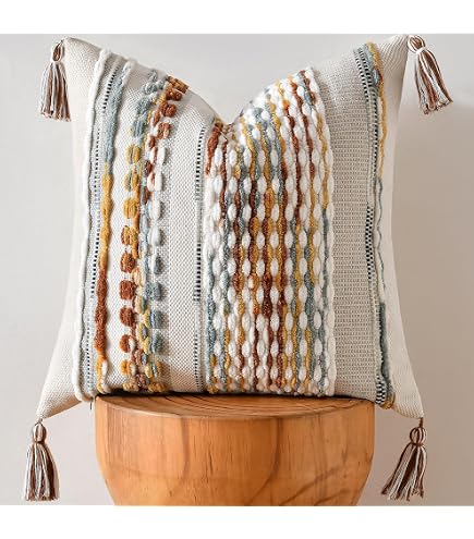 Terracotta Kilim Turkish Style Throw Pillow Cover - 18x18 Inch, Linen, Zipper Closure - View #7