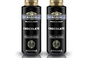 Ghirardelli Chocolate Flavored Sauce Squeeze Bottles | 16 oz (Pack of 2) | Rich Classic Chocolate Dessert Topping for Coffee Drinks, Ice Cream, and Baking Recipes