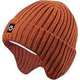 MaxNova Baby Winter Hat Toddler Beanie Hat Earflap Knit Cap for Boys Girls 0-8 Years