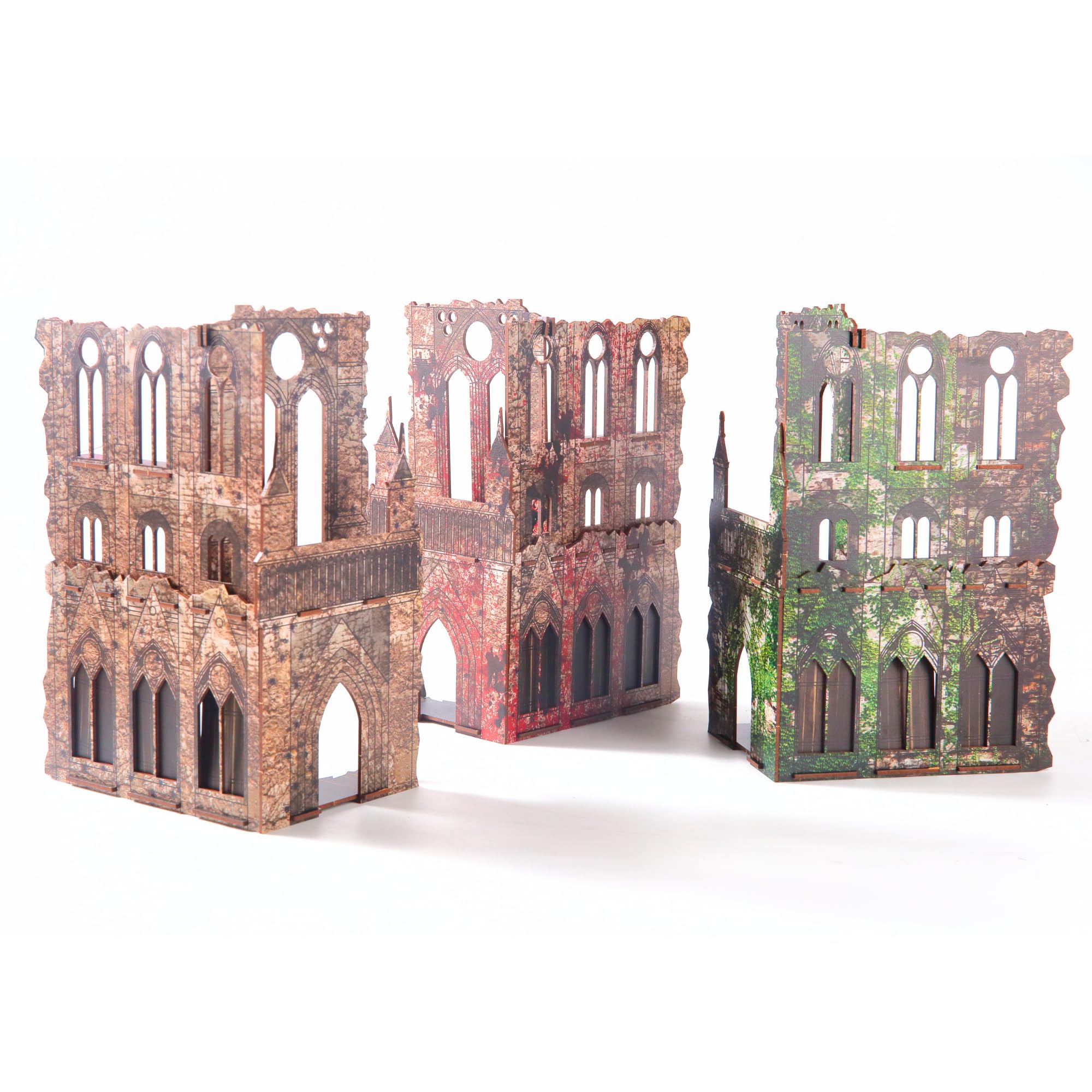 Epic Ruins Terrain Set for WH40K DND Pathfinder 28mm Miniature Wargame Modular Accessories TTRPG Battle Scenery Painted Buildings for Tabletop Wargaming Battlezone Creation Kit for Warhammer 40K — image 1