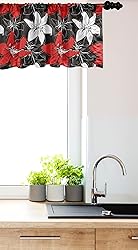 Ambesonne Floral Window Valance, Bedding Plants