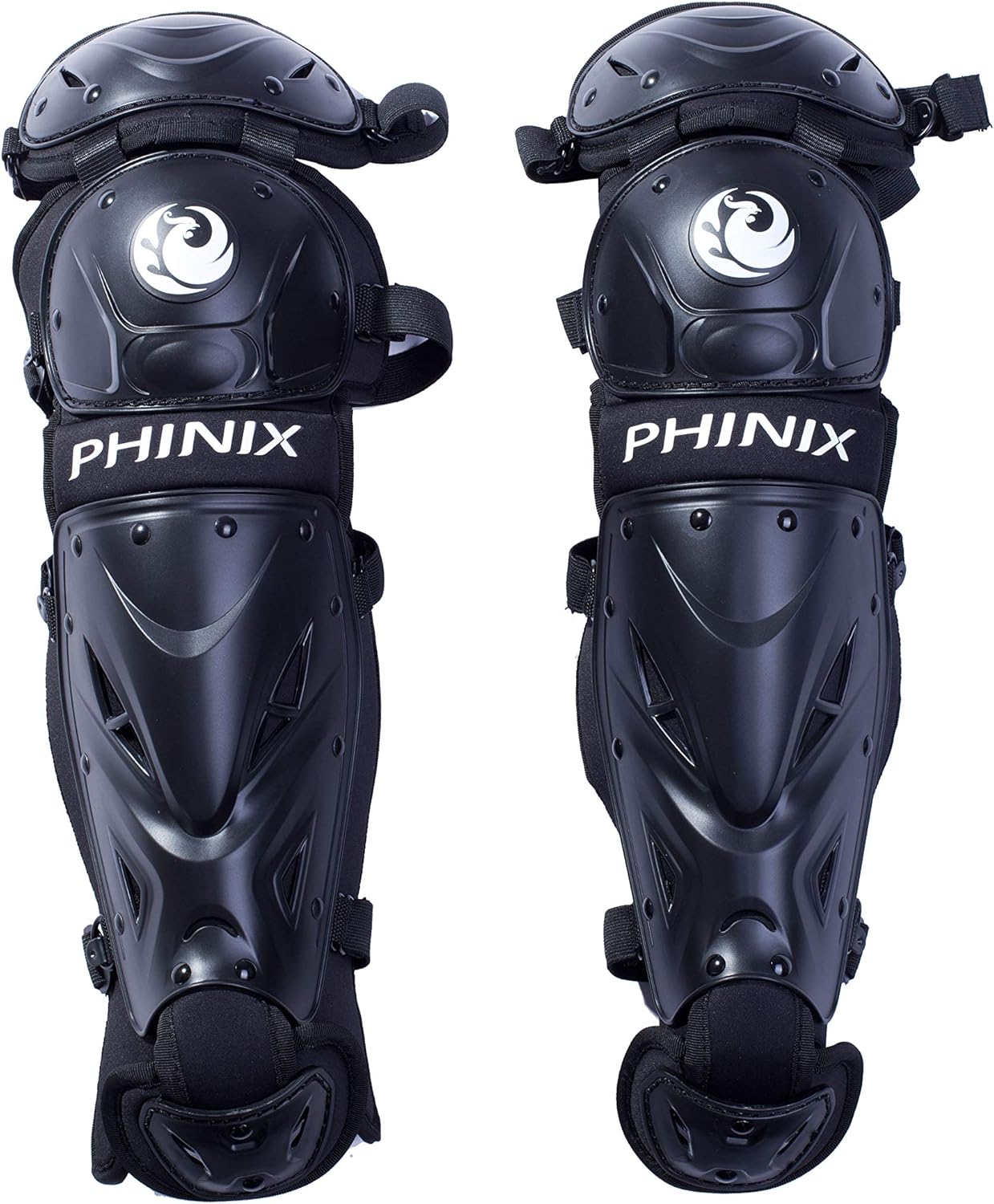 PHINIX Catcher's Set Chest Protector and Shin Guards, Specially Produced for Youth Practice (Black) : Sports & Outdoors