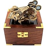 Nautical Bronze Sextant – Solid Brass Maritime Astrolabe | Vintage Ship Navigation Instrument for Nautical Decor, Collectibles, Maritime Gifts, and Navigational Tools