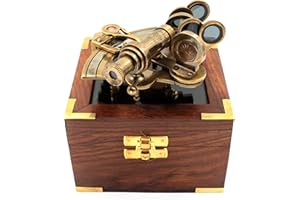 OCEAN REPLICAS Nautical Bronze Sextant – Solid Brass Maritime Astrolabe | Vintage Ship Navigation Instrument for Nautical Decor, Collectibles, Maritime Gifts, and Navigational Tools