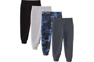 JARMAKO Toddler Boys Microfleece Pants, Sweatpants, 2-6 Years