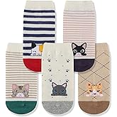 WARMVIN Funny Animal Socks for Women - Cute Dog and Cat Socks, Colorful Novelty Funny Socks for Animal Lover