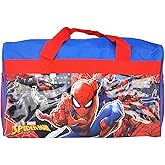 Ruz Spiderman 600D Polyester Duffle Bag with Printed PVC Side Panels